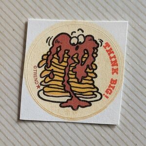 10/$25 Pancakes "Think Big" Scratch & Sniff Retro Sticker